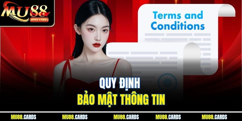 Quy định bảo mật thông tin