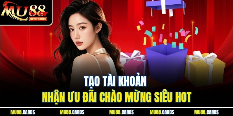 Đăng ký Mu88 1 Tạo tài khoản nhận ưu đãi chào mừng siêu hot